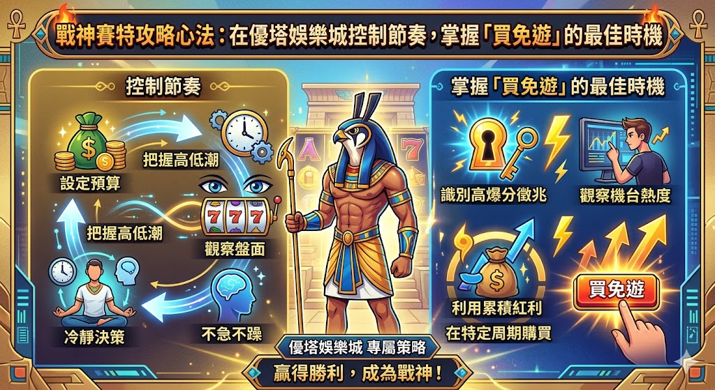 戰神賽特攻略心法：在優塔娛樂城控制節奏，掌握「買免遊」的最佳時機